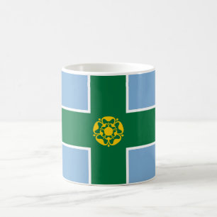 Flagge von Derbyshire (Landkreis von England, UK) Kaffeetasse