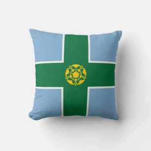 Flagge von Derbyshire (Landkreis von England, UK) Kissen