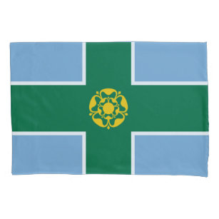 Flagge von Derbyshire (Landkreis von England, UK) Kissenbezug