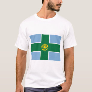 Flagge von Derbyshire (Landkreis von England, UK) T-Shirt