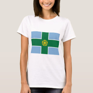 Flagge von Derbyshire (Landkreis von England, UK) T-Shirt