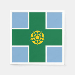 Flagge von Derbyshire-Papier-Servietten Serviette