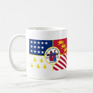Flagge von Detroit, Michigan Tasse