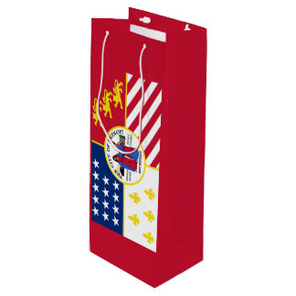 Flagge von Detroit, Michigan Weingeschenktasche Geschenktüte Für Weinflaschen
