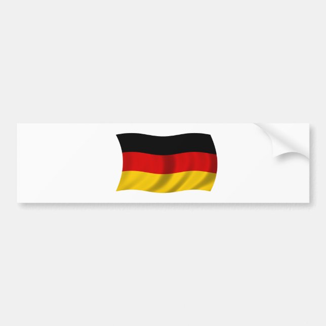 Flagge von Deutschland Autoaufkleber (Vorne)