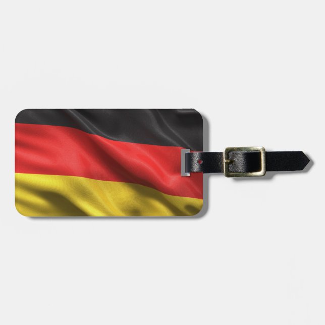 Flagge von Deutschland Gepäckanhänger (Vorderseite horizontal)