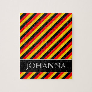 Flagge von Deutschland inspirierte farbiges Puzzle