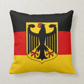 Flagge von Deutschland mit Wappen-Kissen Kissen