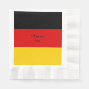 Flagge von Deutschland oder von Deutschland Serviette
