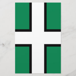 Flagge von Devon (Landkreis des Vereinigten Königr Briefpapier