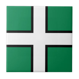 Flagge von Devon (Landkreis des Vereinigten Königr Fliese