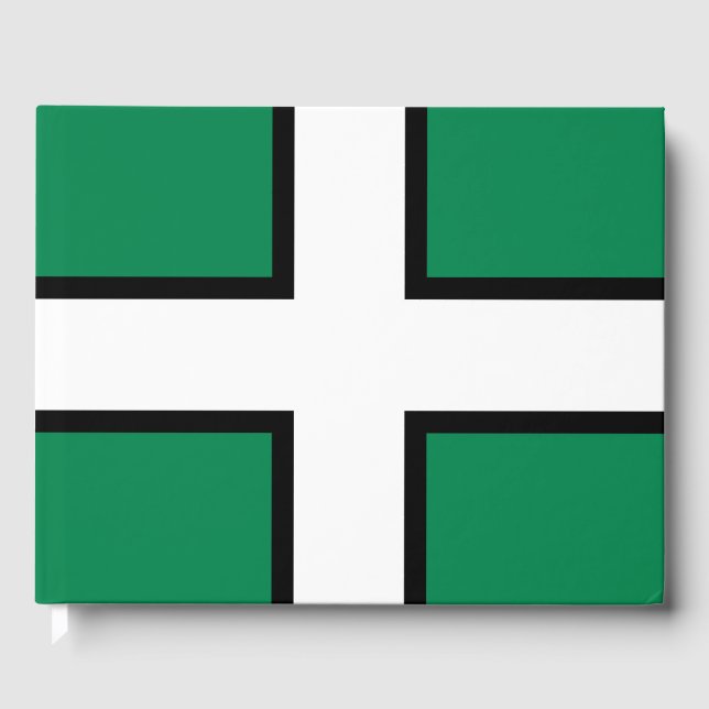 Flagge von Devon (Landkreis des Vereinigten Königr Gästebuch (Vorderseite)