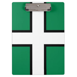 Flagge von Devon (Landkreis des Vereinigten Königr Klemmbrett