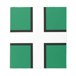 Flagge von Devon (Landkreis des Vereinigten Königr Notizblock