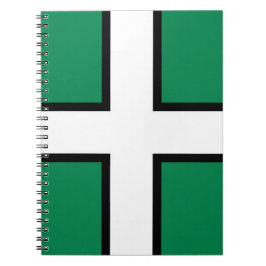 Flagge von Devon (Landkreis des Vereinigten Königr Notizblock