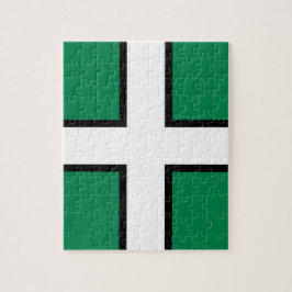 Flagge von Devon (Landkreis des Vereinigten Königr Puzzle