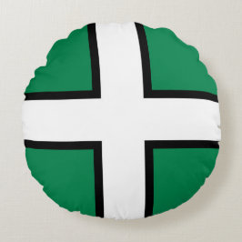 Flagge von Devon (Landkreis des Vereinigten Königr Rundes Kissen