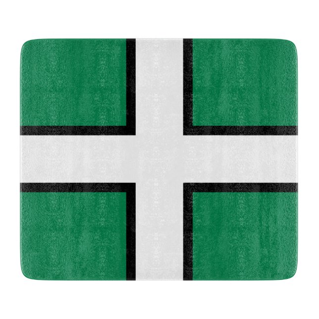 Flagge von Devon (Landkreis des Vereinigten Königr Schneidebrett (Vorderseite)