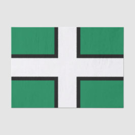 Flagge von Devon (Landkreis des Vereinigten Königr Seidenpapier