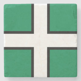 Flagge von Devon (Landkreis des Vereinigten Königr Steinuntersetzer