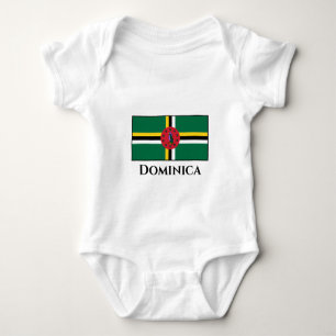 Flagge von Dominica Baby Strampler