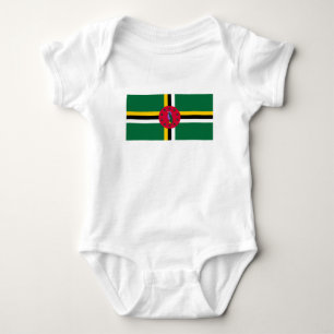 Flagge von Dominica Baby Strampler