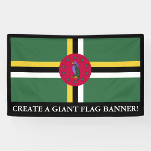 Flagge von Dominica Banner