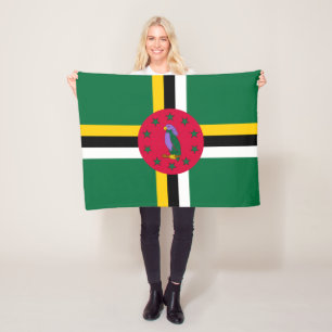 Flagge von Dominica Fleecedecke