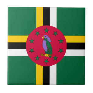 Flagge von Dominica Fliese