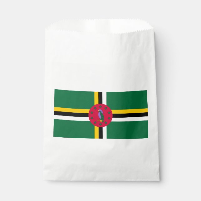 Flagge von Dominica Geschenktütchen (Vorderseite)