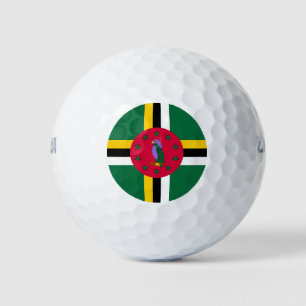Flagge von Dominica Golfball