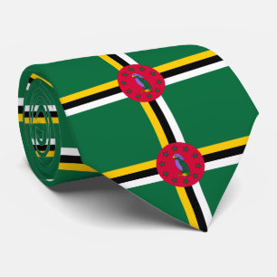 Flagge von Dominica Krawatte