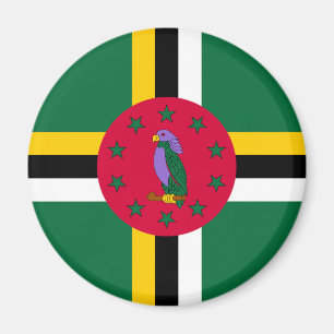 Flagge von Dominica Magnet