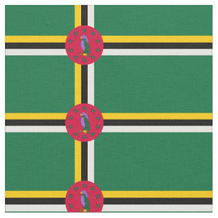 Flagge von Dominica Stoff