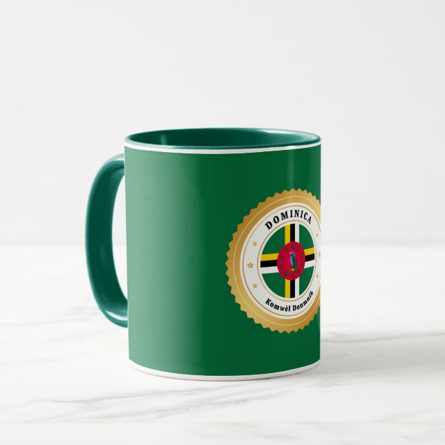 Flagge von Dominica Tasse (Vorderseite Links)