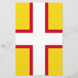 Flagge von Dorset (Landkreis des Vereinigten König Briefpapier