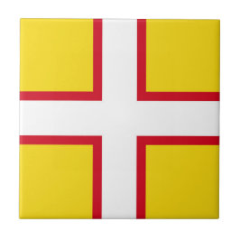 Flagge von Dorset (Landkreis des Vereinigten König Fliese