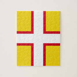 Flagge von Dorset (Landkreis des Vereinigten König Puzzle