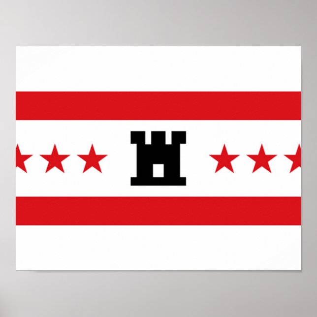 Flagge von Drenthe Poster (Vorne)