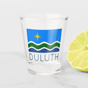 Flagge von Duluth, MN Schnapsglas