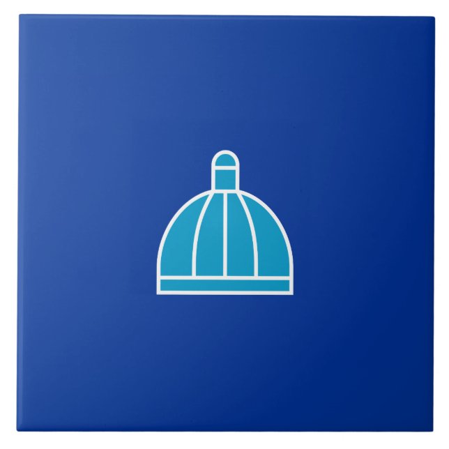 Flagge von Durban (Südafrika) Fliese (Vorderseite)