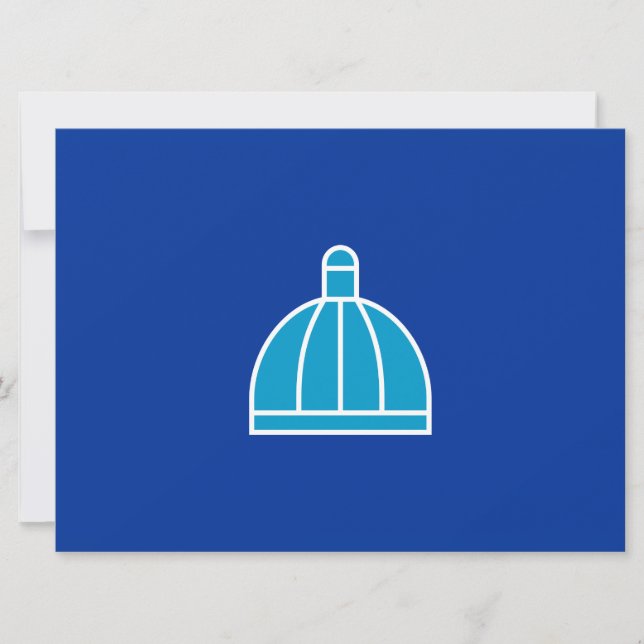 Flagge von Durban (Südafrika) Karte (Vorderseite)