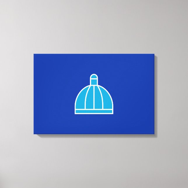 Flagge von Durban (Südafrika) Leinwanddruck (Vorderseite)