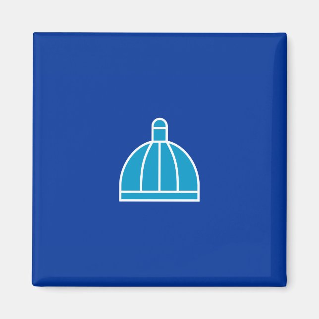 Flagge von Durban (Südafrika) Magnet (Vorne)