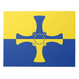 Flagge von Durham (Landkreis des Vereinigten König Notizblock