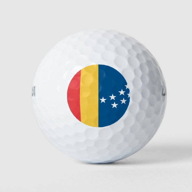 Flagge von Durham, North Carolina Golfball (Vorderseite)