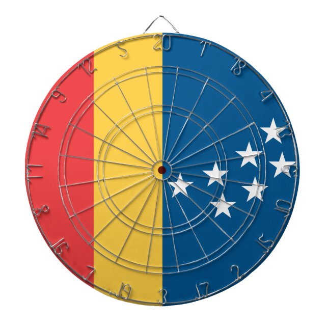 Flagge von Durham (North Carolina, USA) Dartscheibe (vorne)