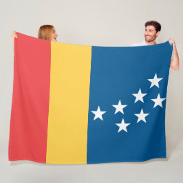 Flagge von Durham (North Carolina, USA) Fleecedecke