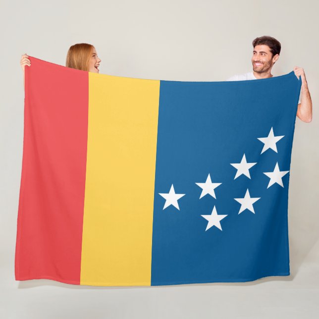 Flagge von Durham (North Carolina, USA) Fleecedecke (Beispiel)