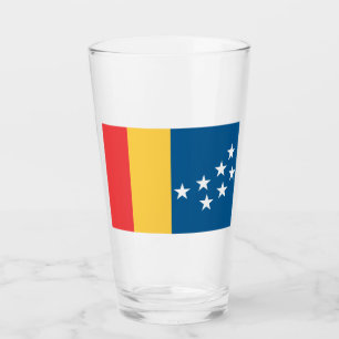 Flagge von Durham (North Carolina, USA) Glas